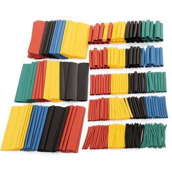 328 Pcs Polyolefin 2:1 Heat Shrink Tube Sleeving Wire Cable Wrap Sleeve 8 Sizes - مجموعة أنابيب انكماش حراري Heat Shrink