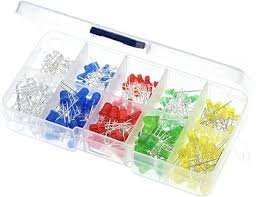 200PCS 3MM 5MM Led Kit With Box Mixed - مجموعة ليدات مضيئة متنوعة 3مم و 5مم