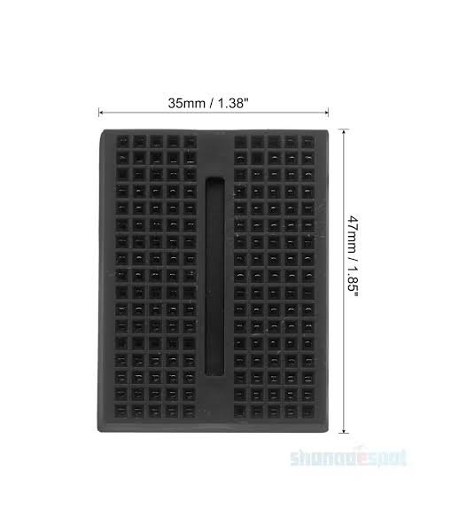 Breadboard 170 tie-point Black - لوح تجارب بريد بورد مصغر 170 نقطة أسود