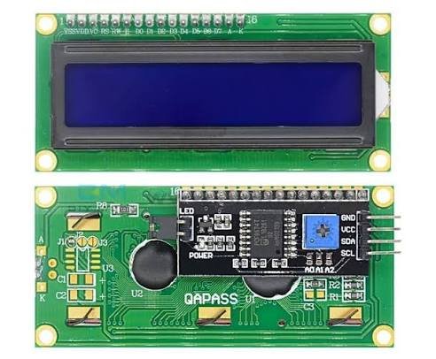 LCD16X2 with I2C - شاشة إل سي دي 16×2 مع مسبق I2C