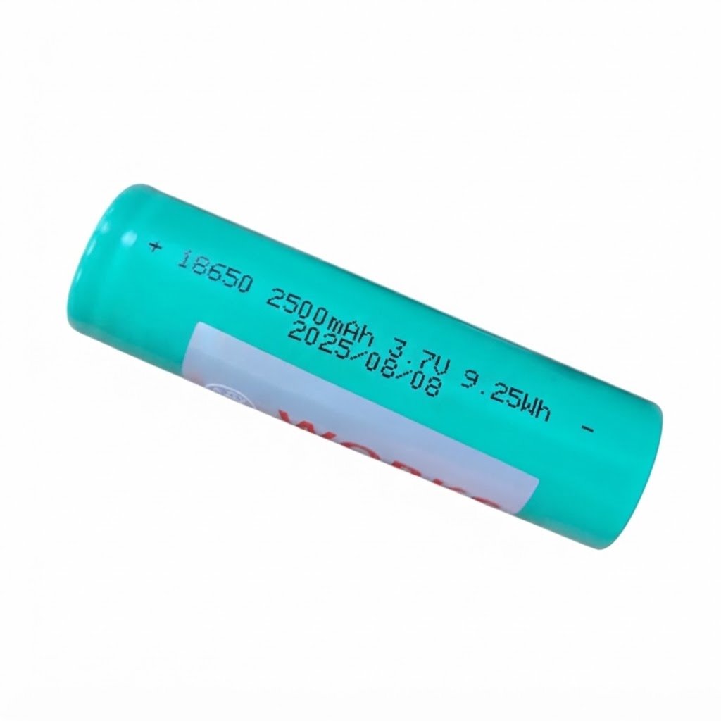 2500mAh 3.7v 18650 Li-ion Rechargeable Lithium Ion Battery - بطارية ليثيوم قابلة للشحن 18650 سعة 2500 ملي أمبير