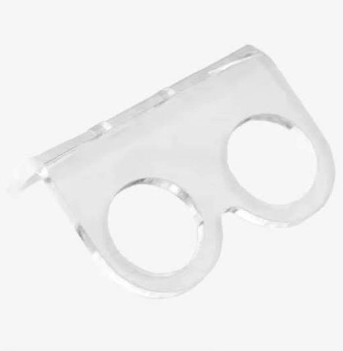 Acrylic Fixed Bracket For HC-SR04 Ultrasonic Module - قاعدة تثبيت أكريليك لحساس HC-SR04