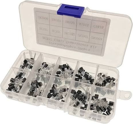 200Pcs - Transistor Common Triode Kit (PLASTIC BOX NO.1) - مجموعة ترانزستورات صندوق 1