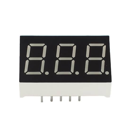 0.36" 3-Digit 7-Segment CA Common Anode - شاشة سباعية الأجزاء 7-Segment 3 خانات