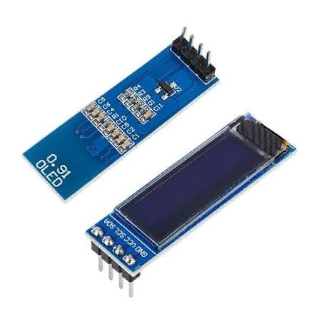 0.91 inch 128x32 I2C IIC Serial OLED LCD Display Module (Blue) - شاشة أوليد OLED زرقاء 0.91 بوصة