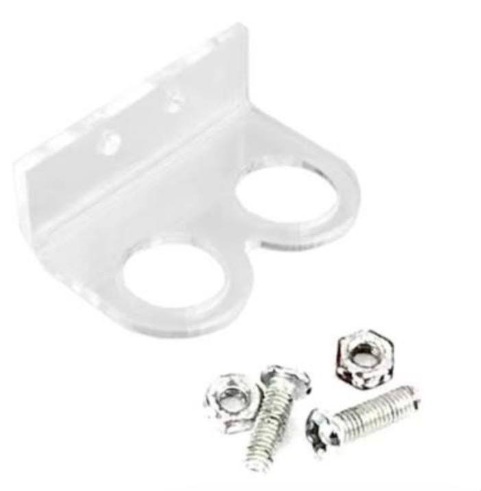 Acrylic Fixed Bracket For HC-SR04 Ultrasonic Module - قاعدة تثبيت أكريليك لحساس HC-SR04