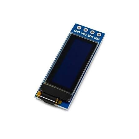 0.91 inch 128x32 I2C IIC Serial OLED LCD Display Module (Blue) - شاشة أوليد OLED زرقاء 0.91 بوصة