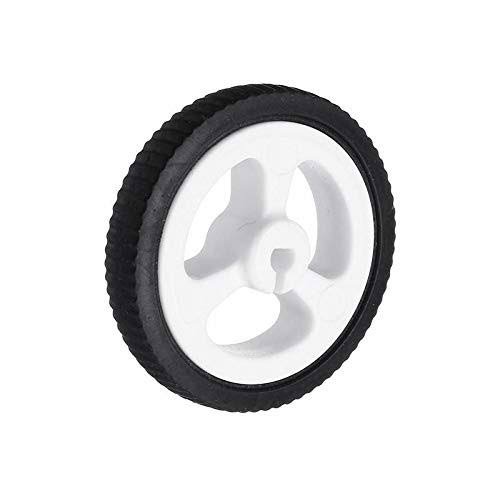 Rubber Wheel and Tire 34mm for N20 Motor D Shaft 34mm*7mm D-hole - عجل مطاطي لمحركات N20 قياس 34 مم