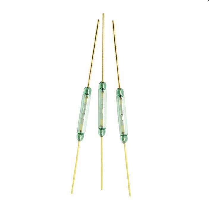 ΜΚΑ-14103 Tone Leads Glass N/O SPST Reed Switch 10-15AT 2 x 14mm A - مفتاح مغناطيسي زجاجي Reed Switch