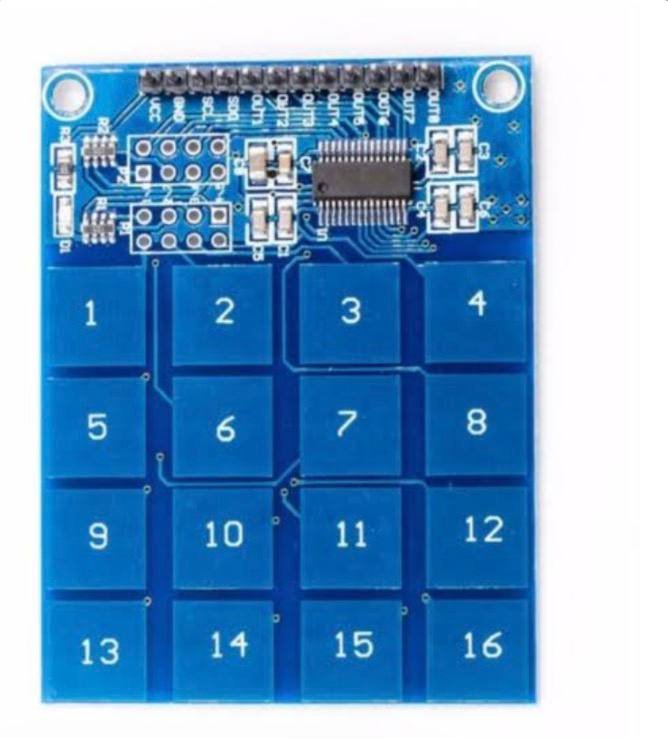 TTP229 16-Channel Digital Capacitive Touch Module - حساس لمس سِعوي 16 قناة TTP229