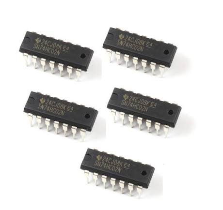 74HC02 DIP NOR Gate - بوابات منطقية IC 74HC02