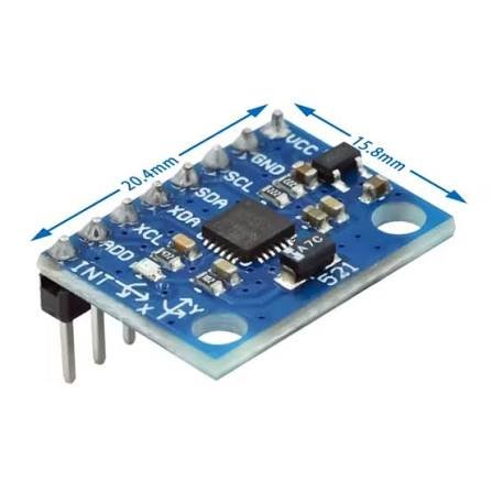 6-Axis Accelerometer Gyroscope MPU6050-GY521 - حساس تسارع وجيروسكوب 6 محاور MPU6050