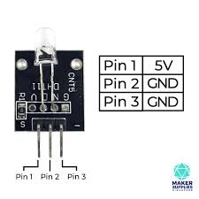 KY-034 7 Color Flashing LED Module - موديول ليد مضيء بـ 7 ألوان KY-034