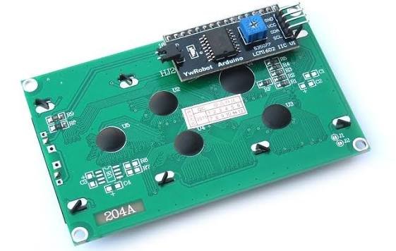LCD Screen Display 20x4 With I2C, blue - شاشة إل سي دي 20×4 مع مسبق I2C