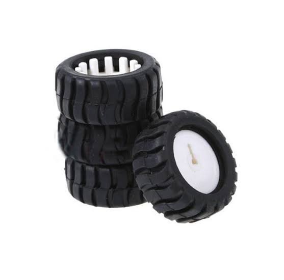 3PI miniQ Car wheel Tyre 44mm N20 DC Gear Motor Wheel - عجل سيارة روبوت لمحركات N20 قياس 44 مم