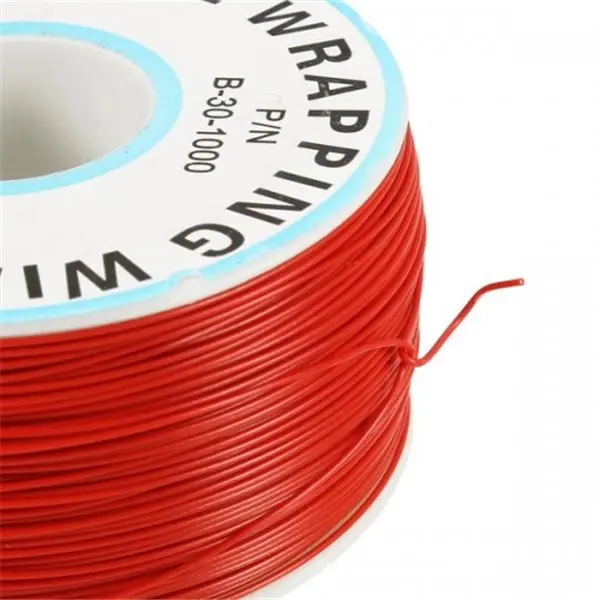 0.5mm Copper Red Wire OK Line 30AWG 230m - سلك نحاسي للتوصيل 30AWG