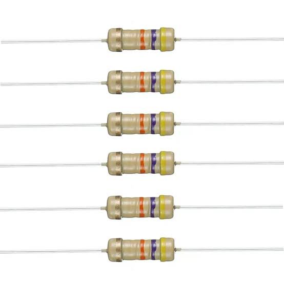 1/4W Metal Film Resistors 1% Tolerance (5 Pcs Pack)