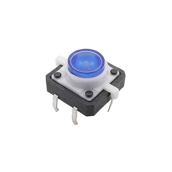 BLUE TACTILE PUSH BUTTON SWITCH 12*12*7MM - كبسة ضغط مربعة زرقاء كبيرة